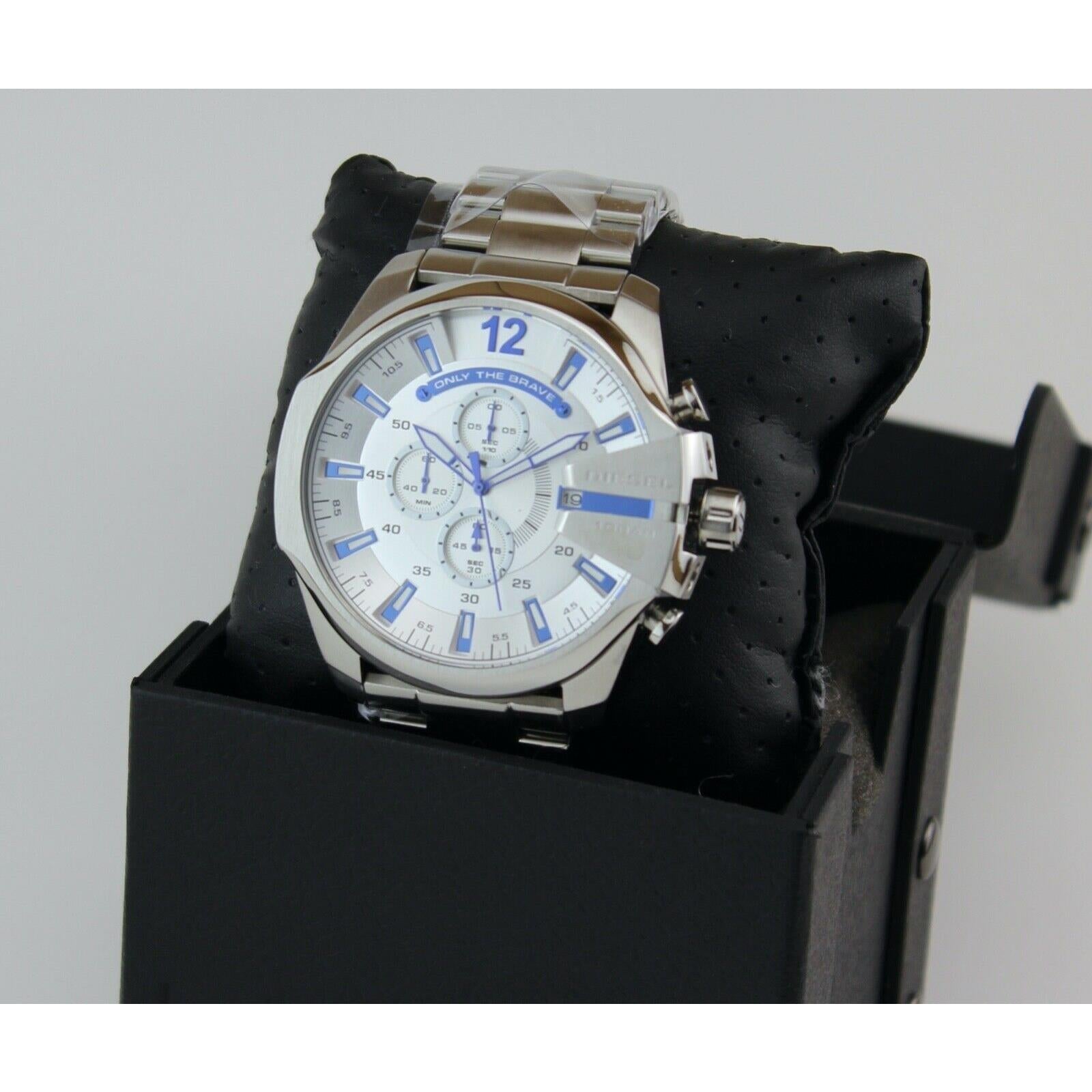 Diesel Mega Chief Chrono Silver Watch DZ4477