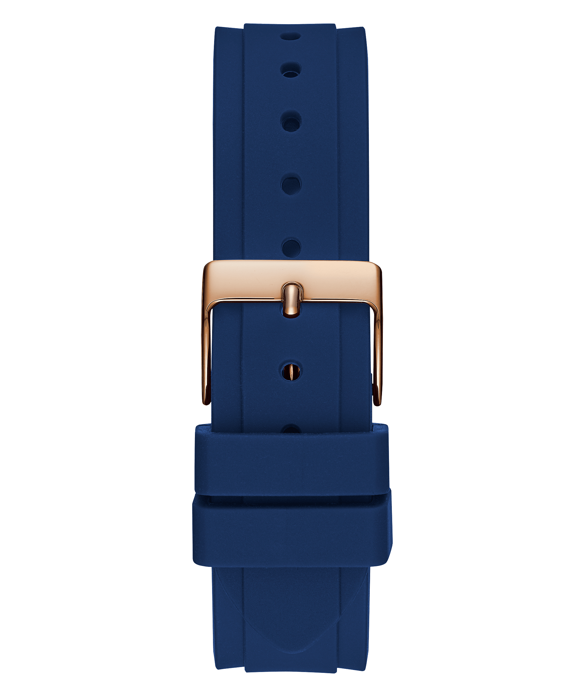 Guess Solstice Rose Gold Blue Silicone Women's Watch GW0113L3