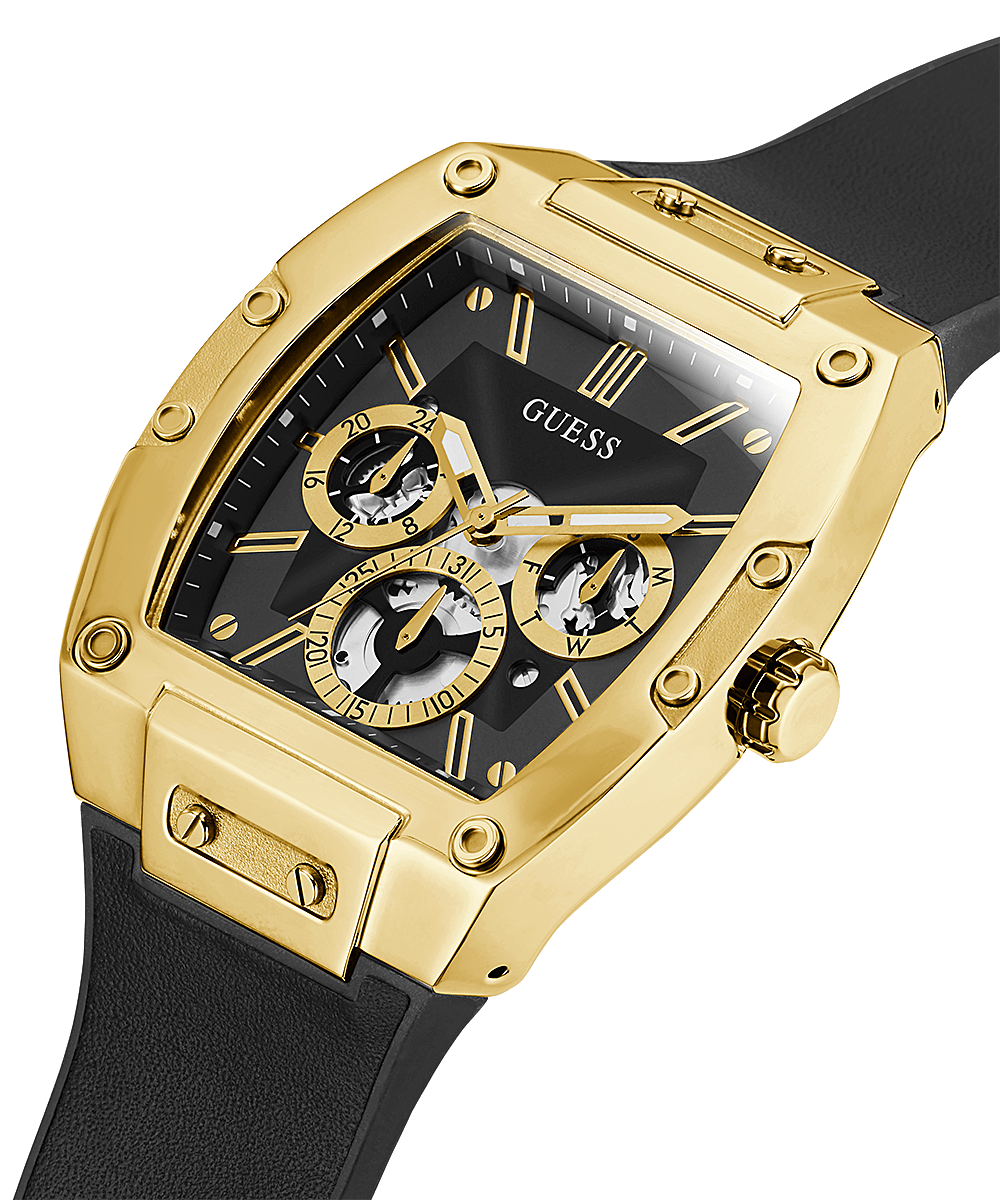 Guess Phoenix Multi-function Black Silicone Men's Watch GW0202G1