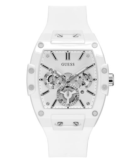 Guess Phoenix White Silicone Strap Men's Watch GW0203G2