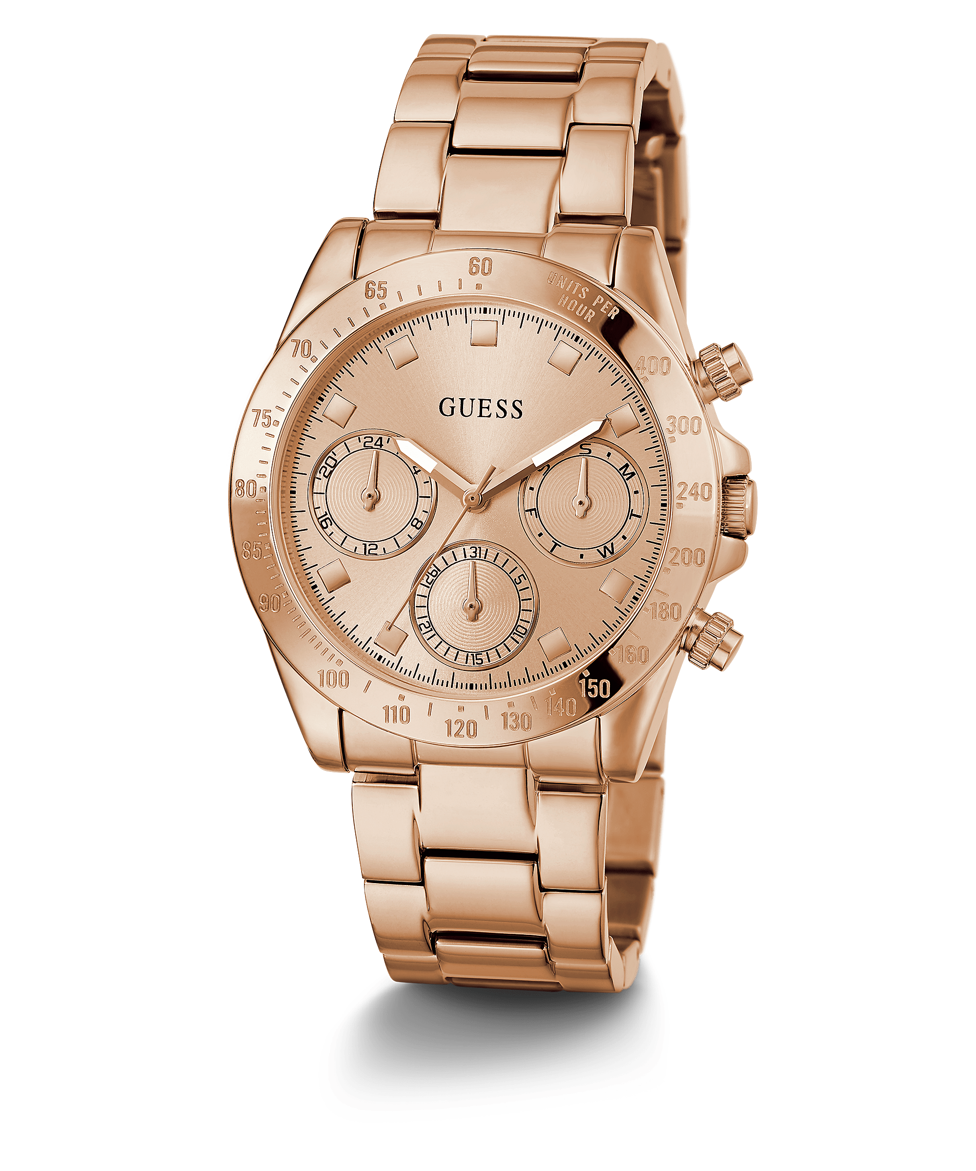 Guess Eclipse Rose Gold Tone Unisex Watch GW0314L3