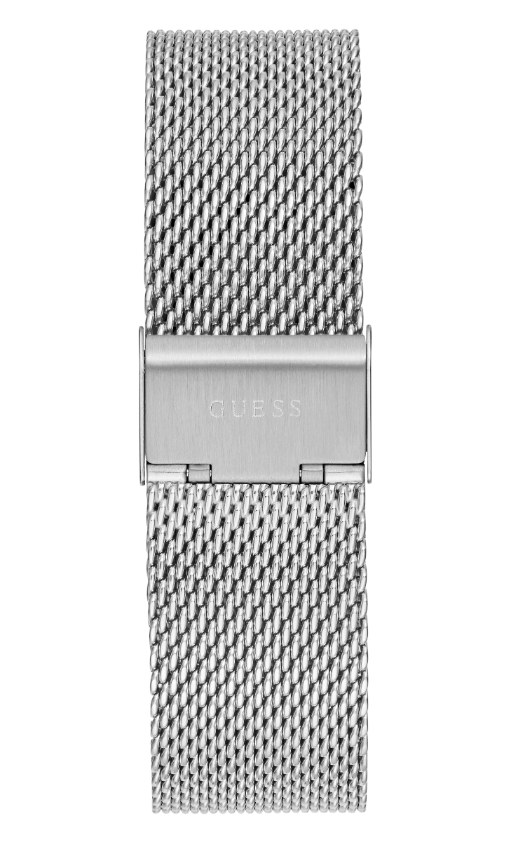 Guess Tailor Silver Tone Mesh Strap Men's Watch GW0368G1