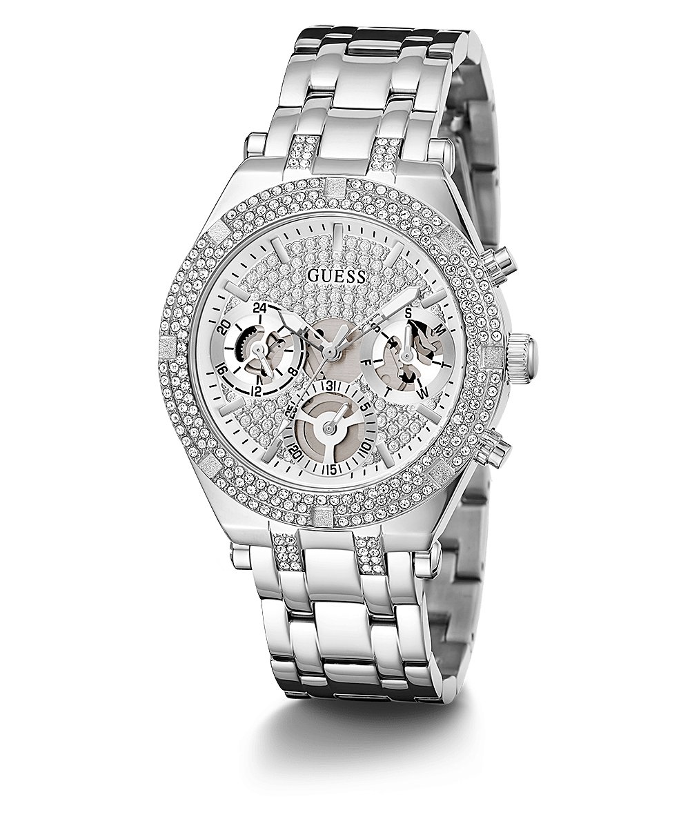 Guess Heiress Silver Glitz Women's Watch GW0440L1