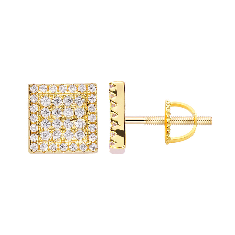 Big Daddy Iced Out Square Earring