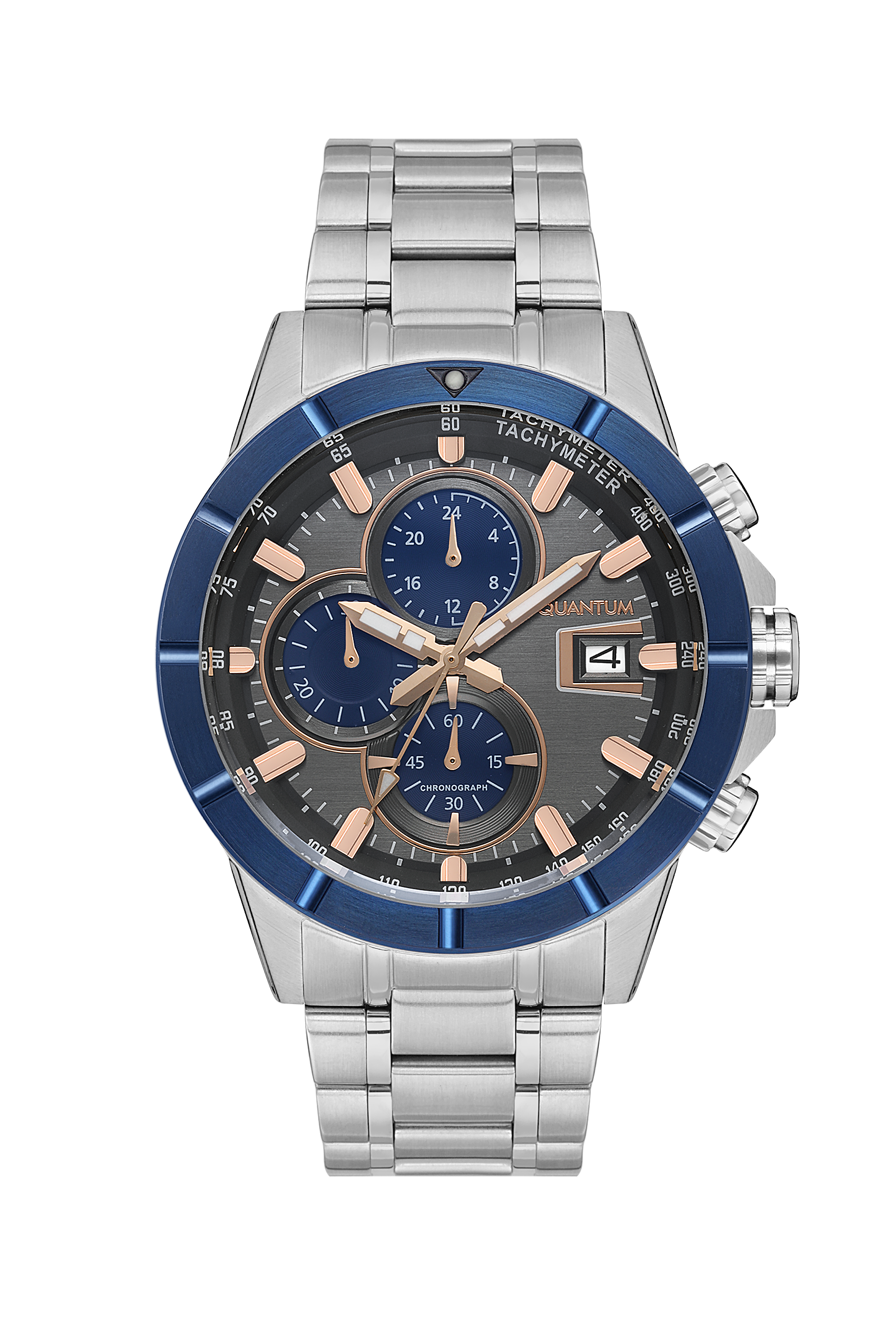 Quantum Men's Grey Dial Chronograph Watch – HNG1067.360