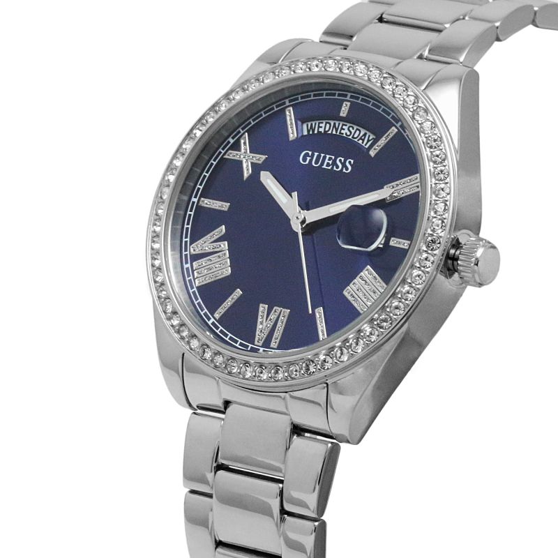 Guess Luna Silver Case Blue Dial Women's Watch GW0307L1