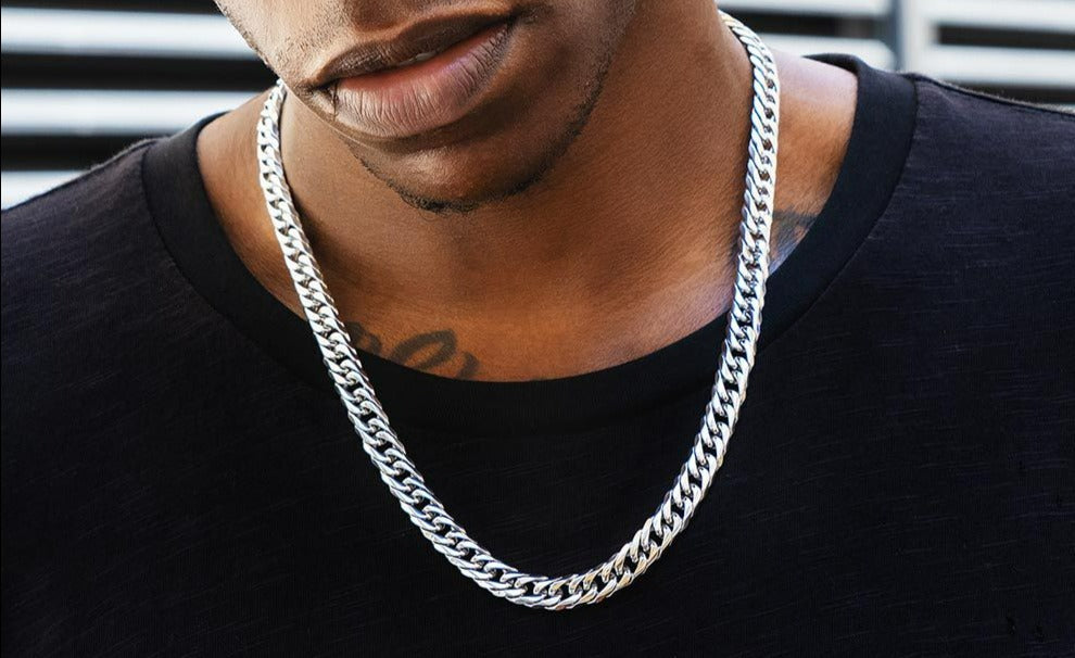 Big Daddy 10mm Miami Cuban Link Silver Chain