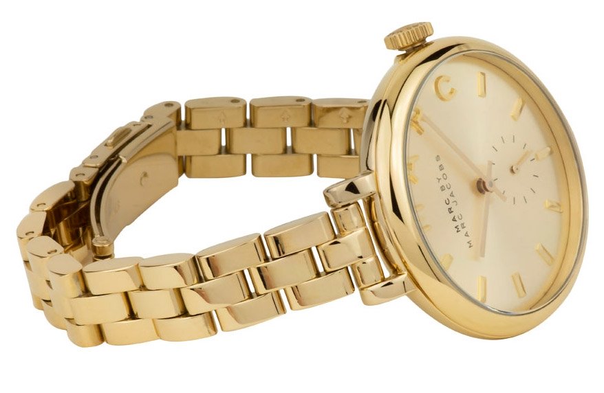 Marc Jacobs Sally Champagne Dial Gold 36mm Ladies Watch MBM3363