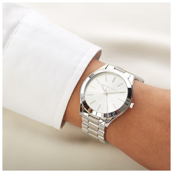 Michael Kors Slim Runway Silver Ladies Watch MK3178