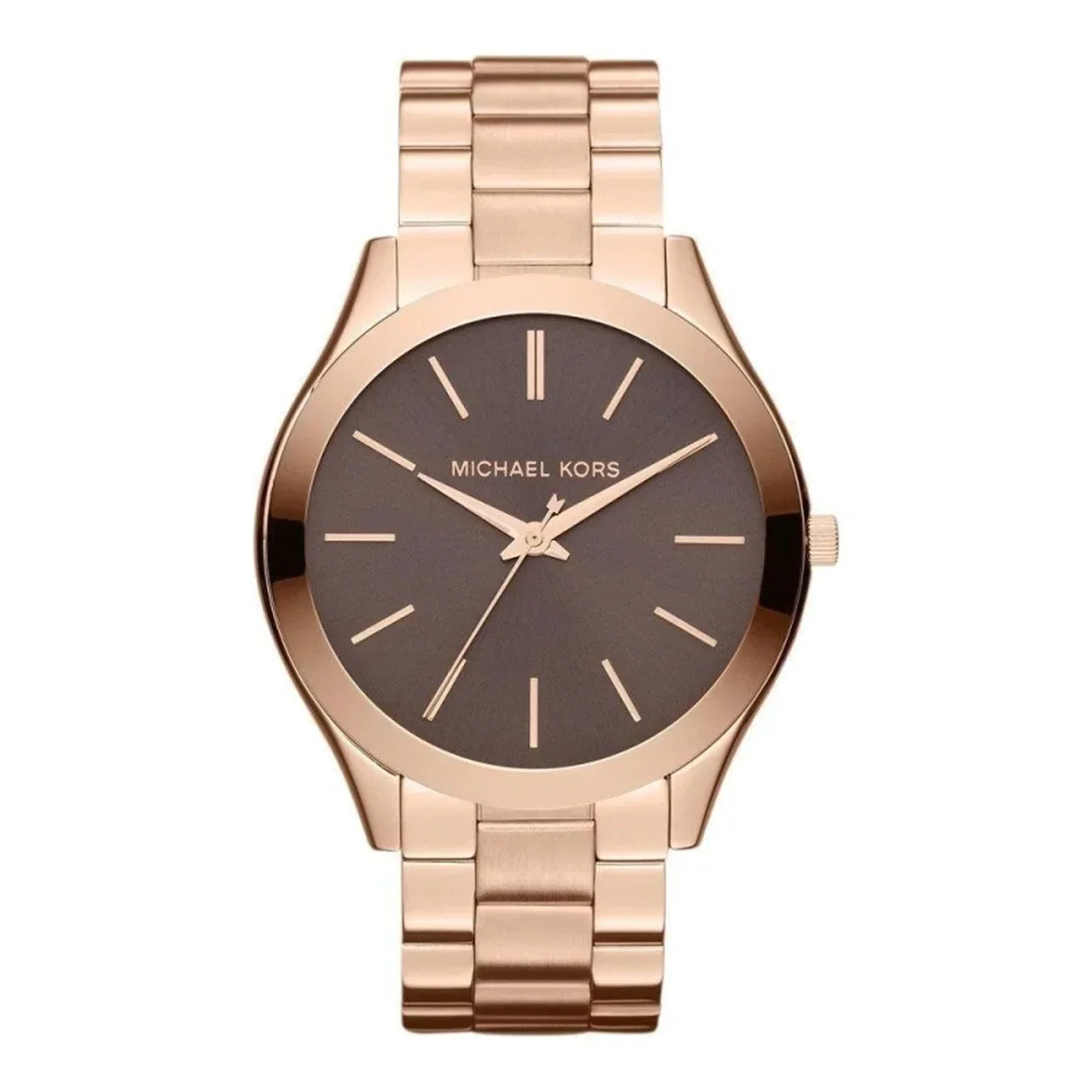 Michael Kors Slim Runway Rose Gold Dial Ladies Watch MK3181