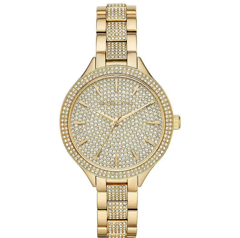 Michael Kors Slim Runway Pavé Gold-Tone Women's Watch - MK3632