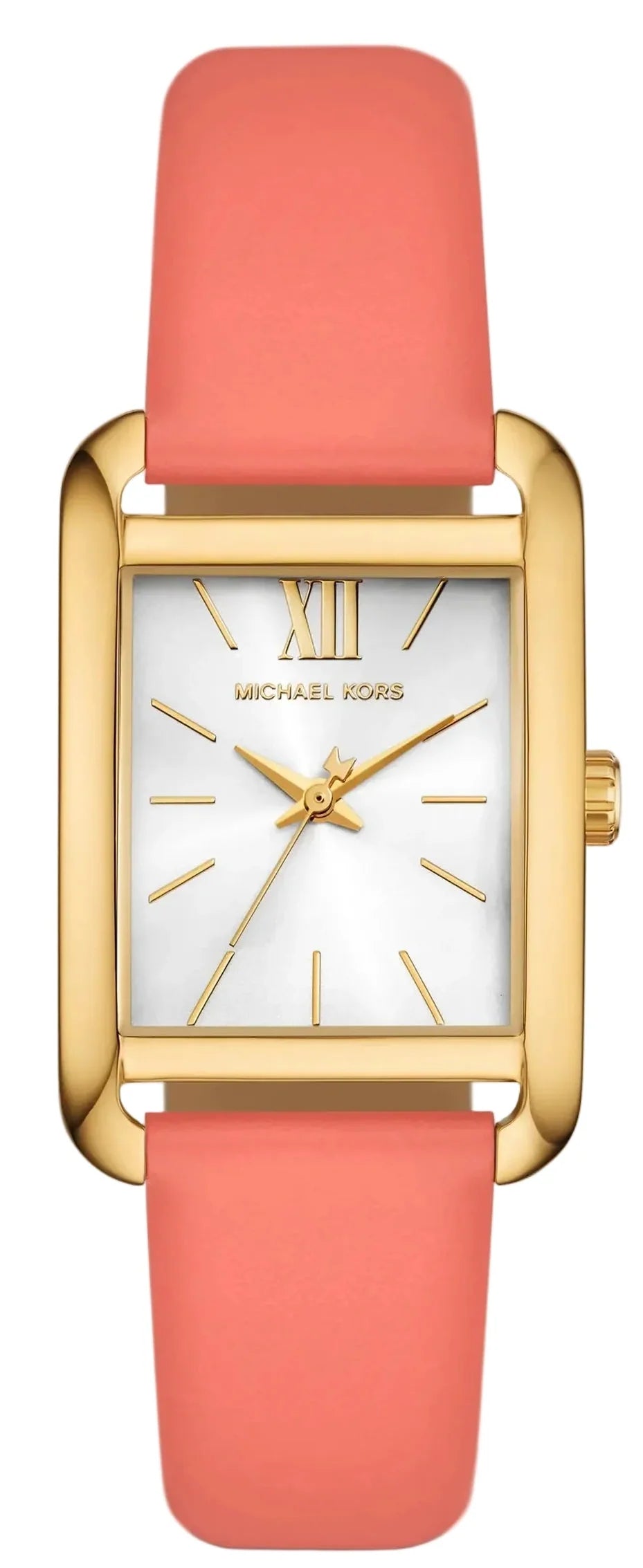 Michael Kors Petite Monroe Gold-Tone and Leather Women's Watch - MKO1060