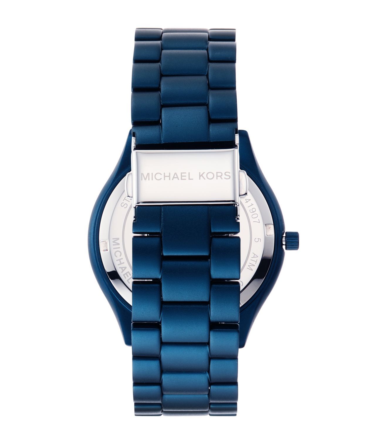 Michael Kors Slim Runway Navy Blue Unisex Watch MK4503 - Dawson Watches #3