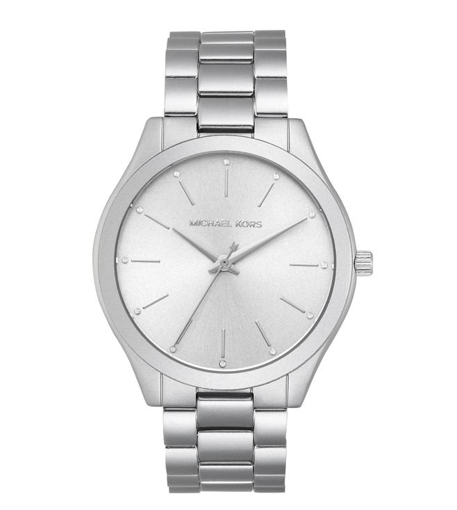 Michael Kors Slim Runway Silver Unisex Watch  MK4502 - Dawson Watches