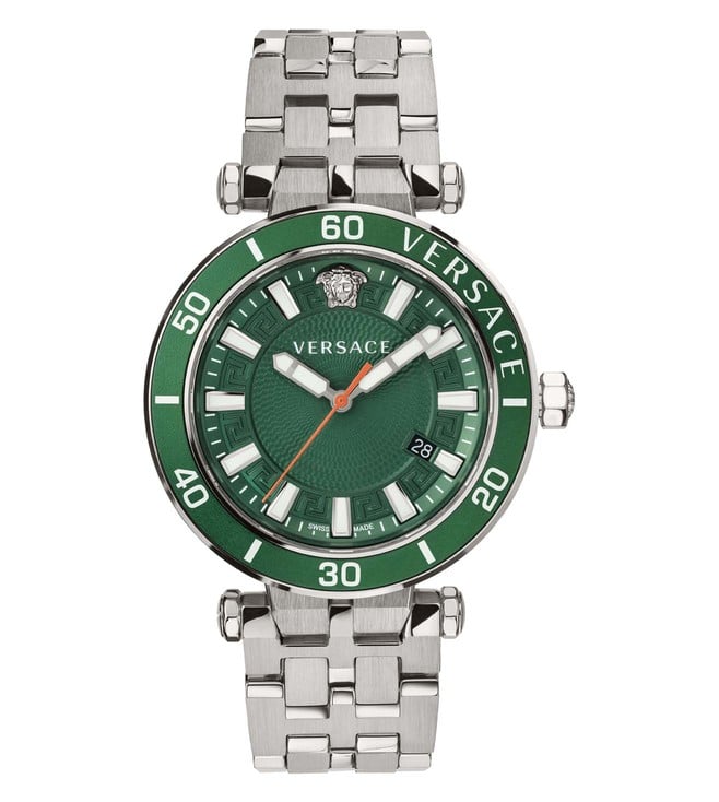 Versace Greca Sport Green Dial Men's Watch  VEZ300421 - Dawson Watches