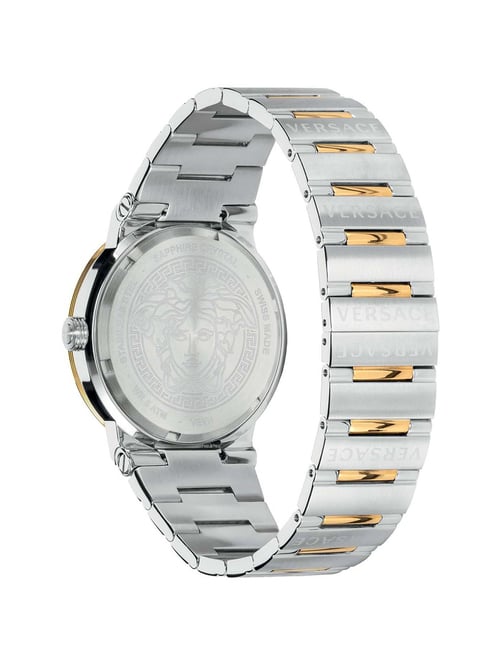 Versace Greca Logo Quartz Silver Dial Ladies Watch VEVH00620