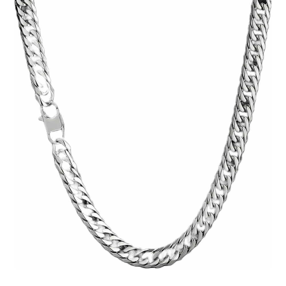 Big Daddy 10mm Miami Cuban Link Silver Chain