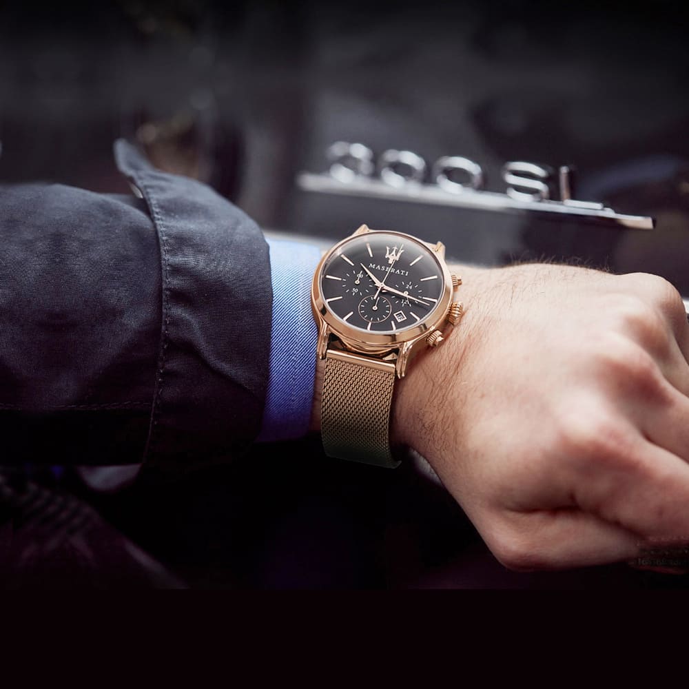 Maserati Epoca Chronograph Black Dial Men's Watch R8873618005