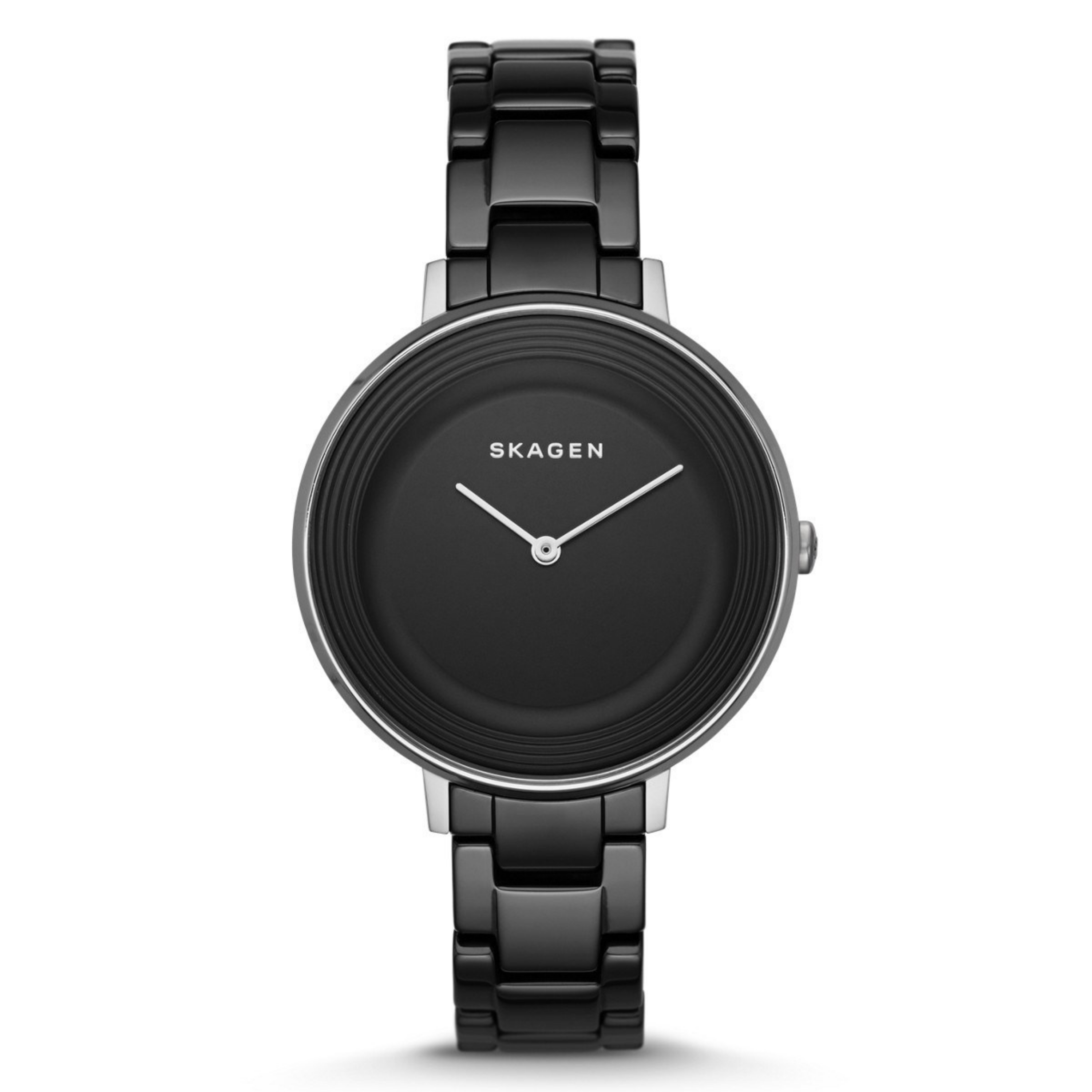 Skagen Ditte Black Dial Ceramic Bracelet Ladies Watch SKW2303