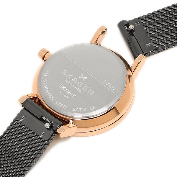 Skagen Hald Rose Gold-tone Stainless Steel Mesh Ladies Watch SKW2492