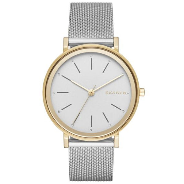 Skagen Hald Silver Dial Gold Ladies Watch SKW2508