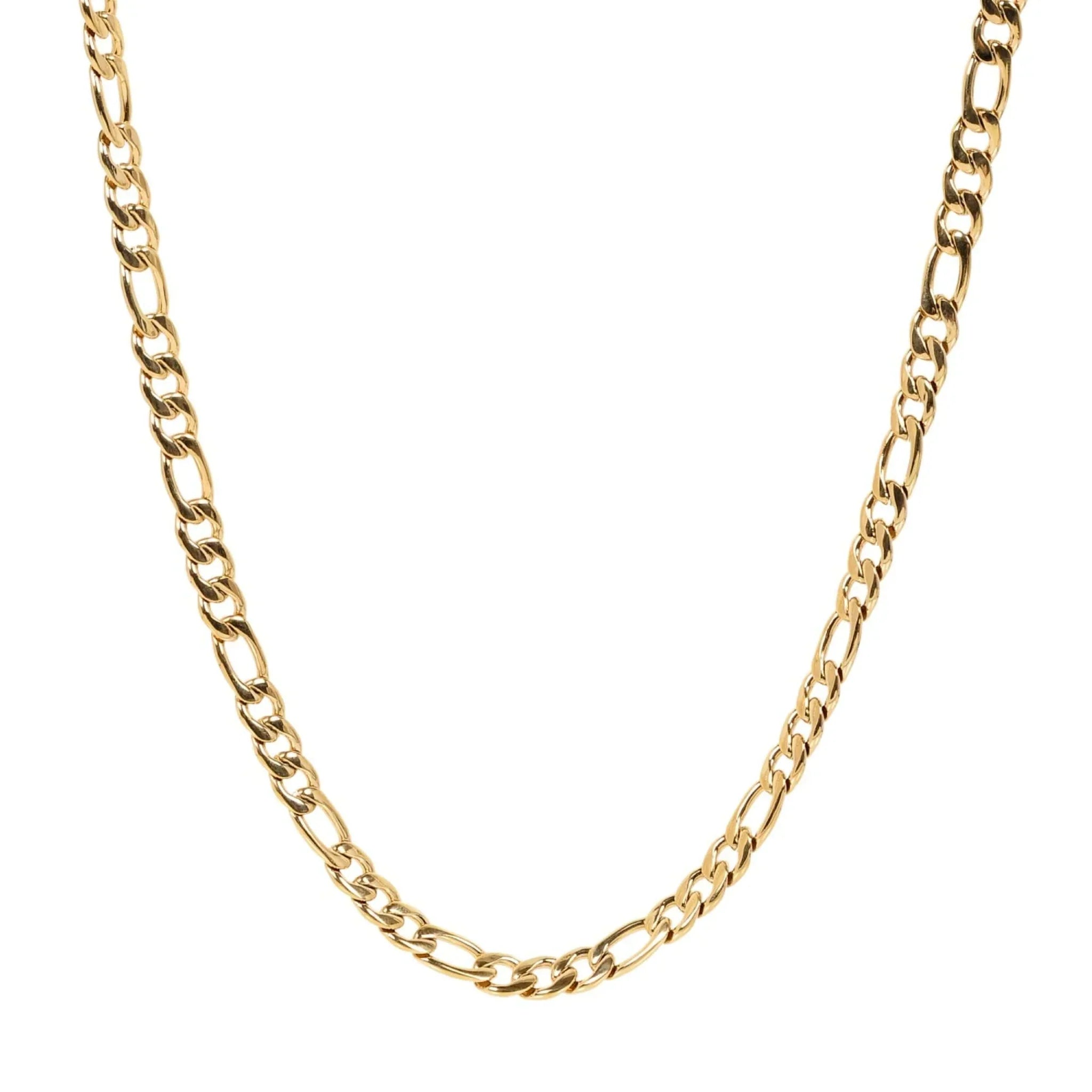 Big Daddy 7mm Steel Gold Figaro Chain