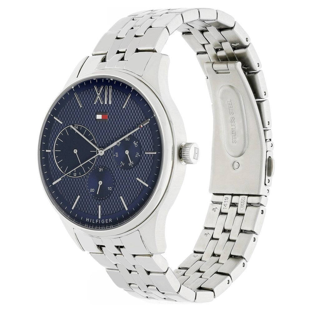 Tommy Hilfiger Blue Dial Silver Men's Watch 1791416