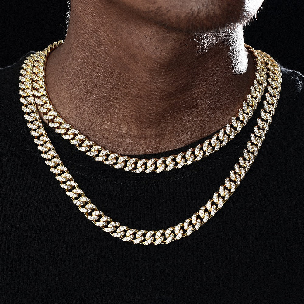 Big Daddy 10mm Gold Diamond Cuban Link Chain