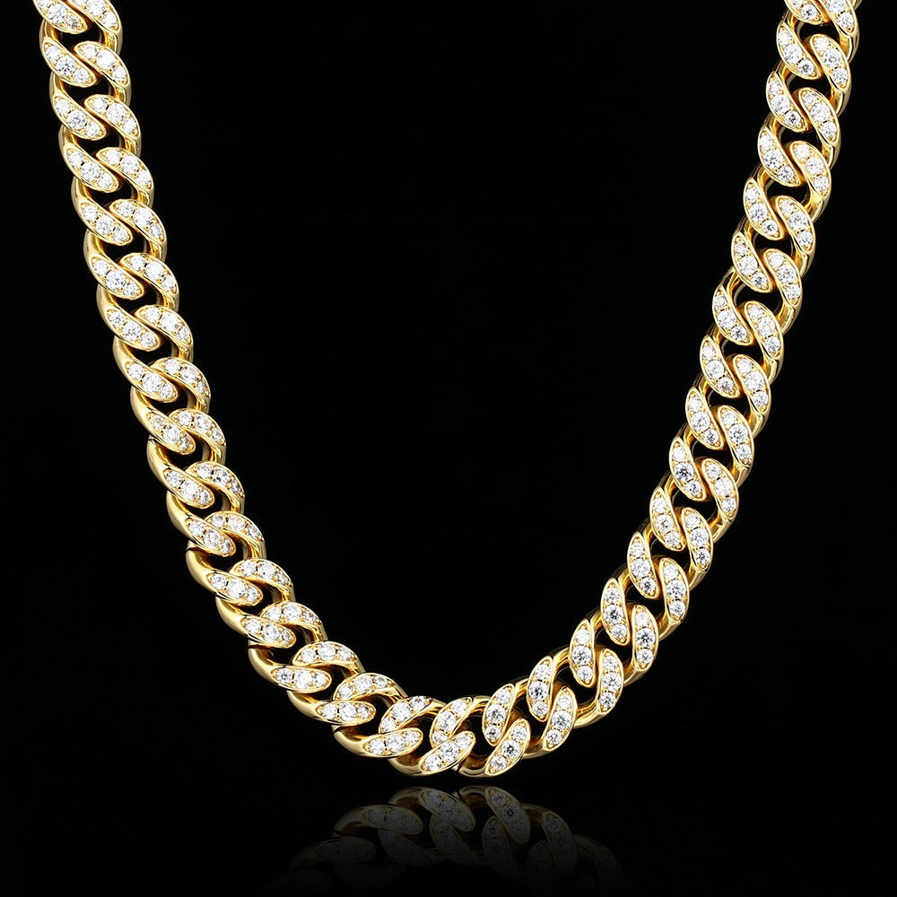 Big Daddy 10mm Gold Diamond Cuban Link Chain