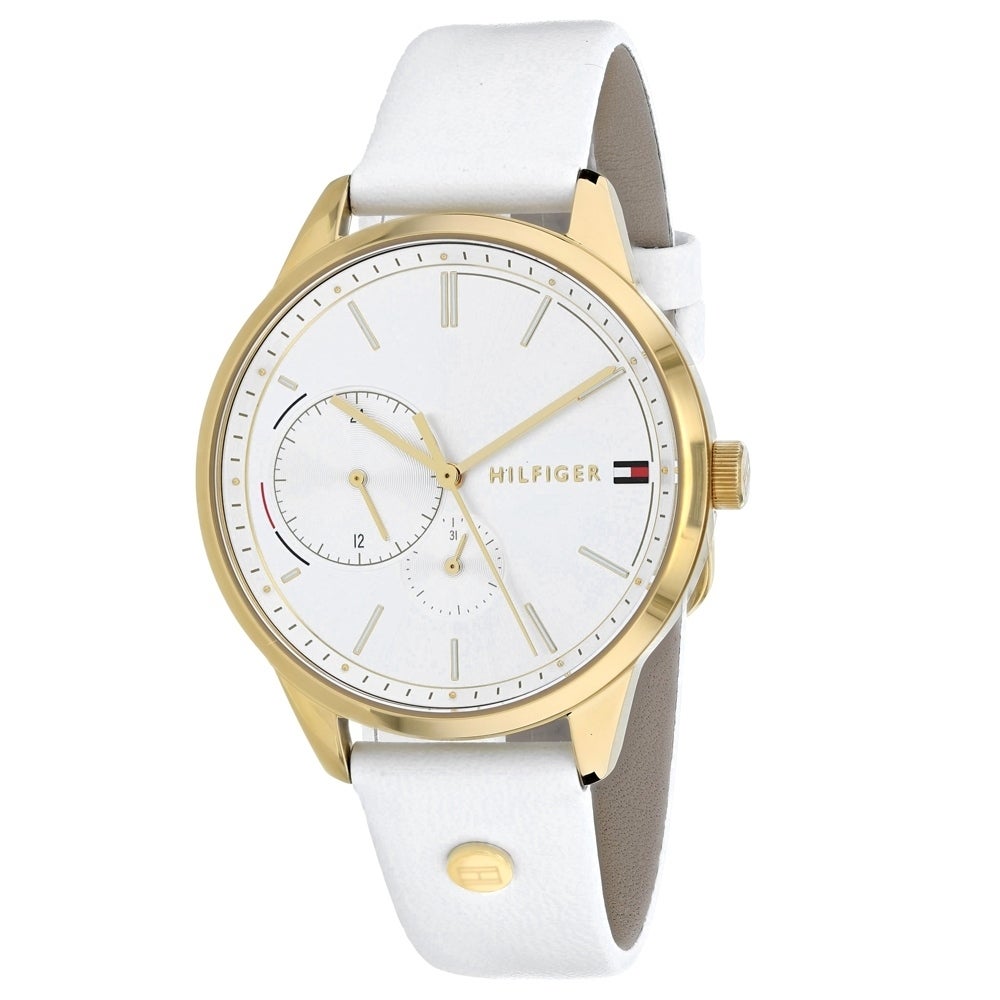 Tommy Hilfiger Brooklyn Silver Dial Leather Strap Ladies Watch 1782018