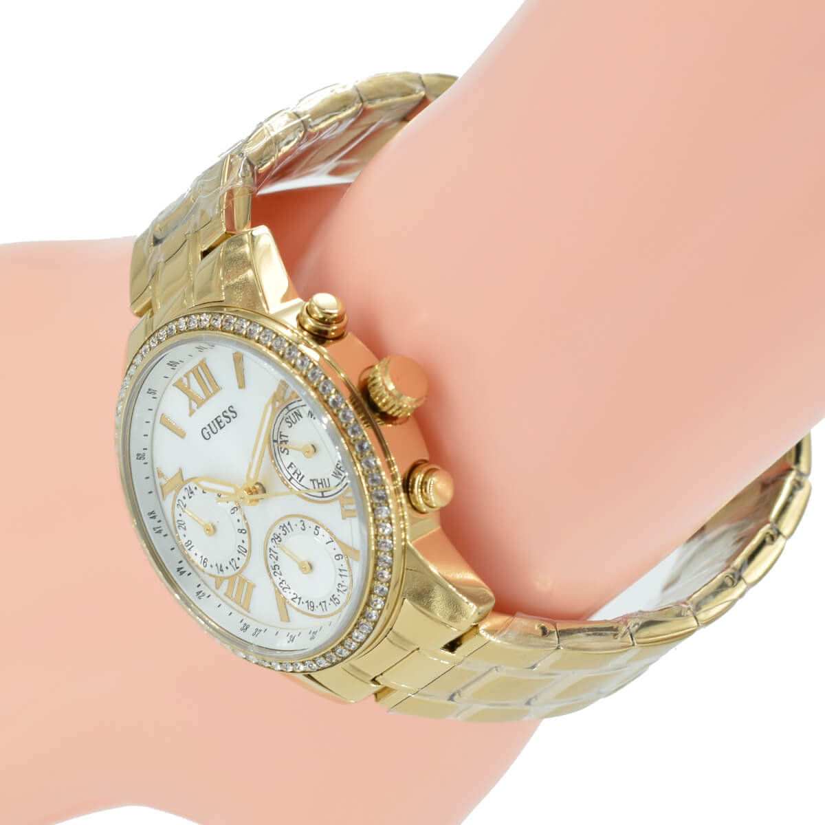 Guess Mini Sunrise Diamond All Gold Ladies Watch W0623L3