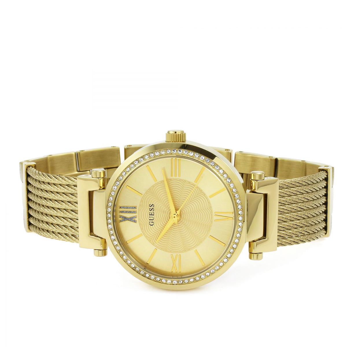 Guess Soho Crystal All Gold Ladies Watch W0638L2