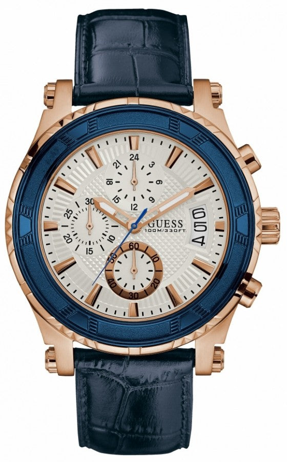 Guess Pinnacle Chronograph Silver Dial Men's Watch W0673G6