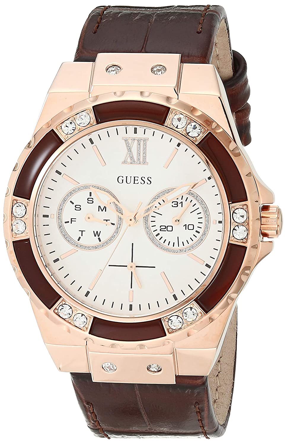 Guess Analog White Dial Women's Watch W0775L14