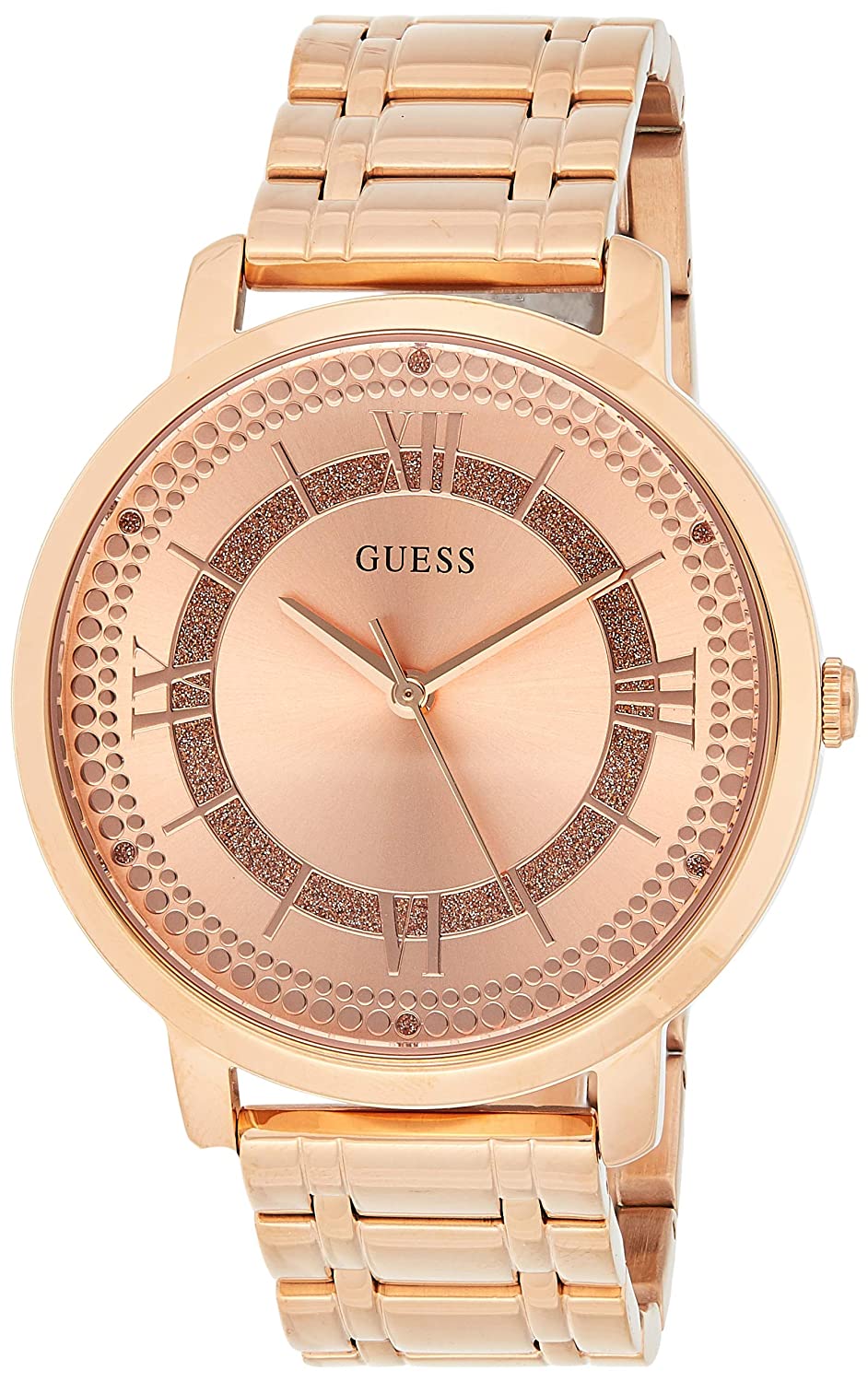 Guess Analog Rose Gold Dial Women's Watch W0933L3