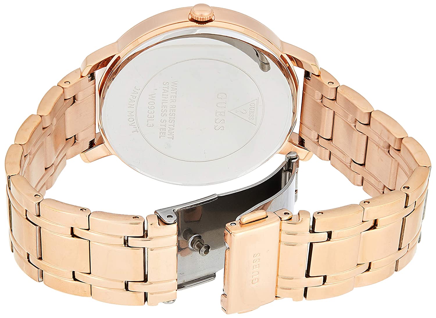 Guess Analog Rose Gold Dial Women's Watch W0933L3