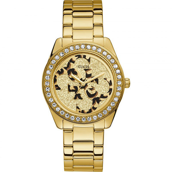 Guess G-Twist Ladies Gold Stainless Steel Women's Watch  W1201L2 - Dawson Watches