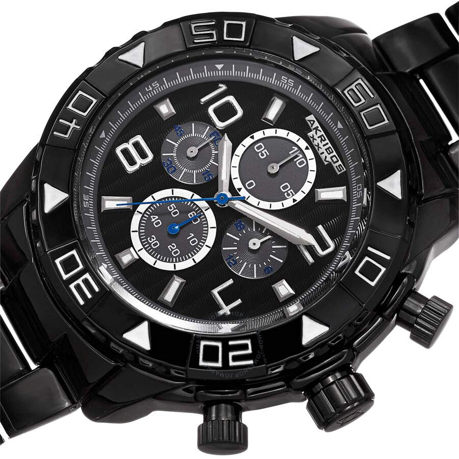 Akribos XXIV Chronograph Black Dial Men's Watch AK814BK - Dawson Watches #4