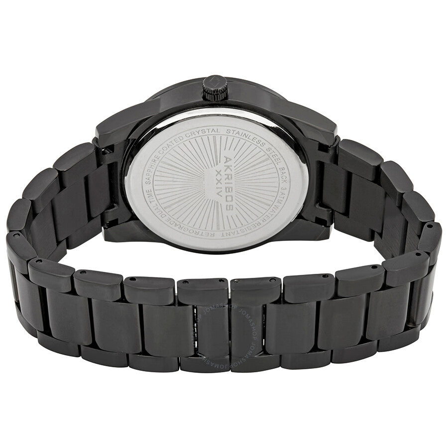 Akribos XXIV Black Dial Black Ion-plated Men's Watch AK962BK - Dawson Watches #3