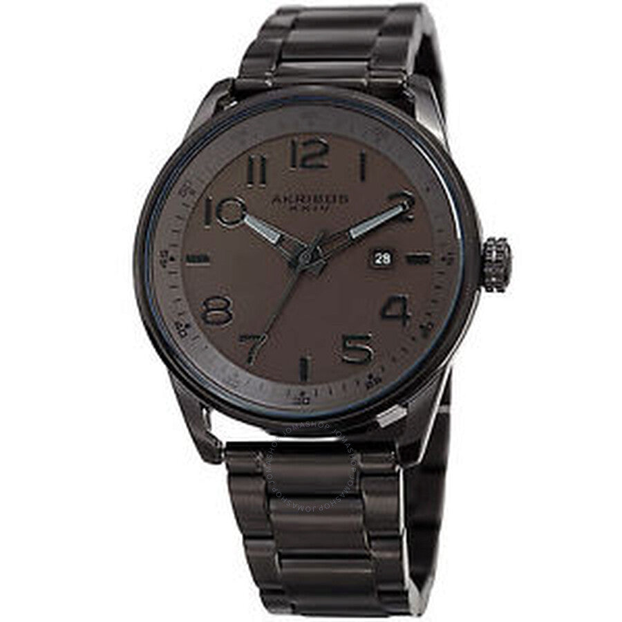 Akribos XXIV Black Dial Men's Watch AK956BR - Dawson Watches