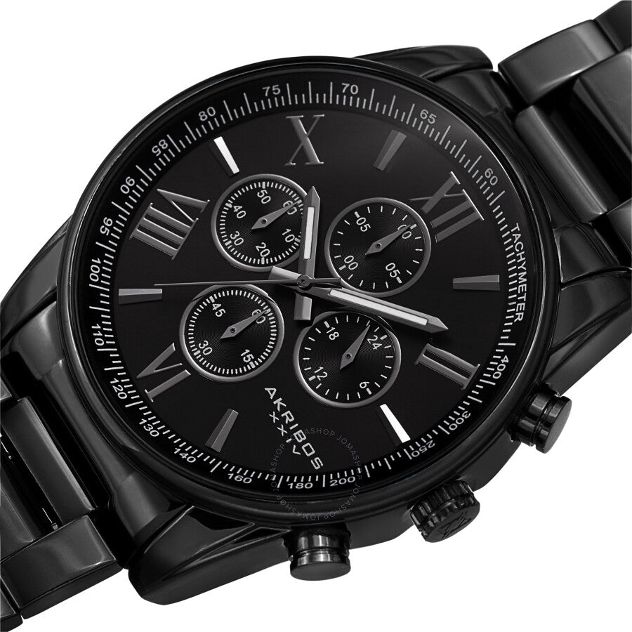 Akribos XXIV Chronograph Quartz Black Dial Men's Watch AK1072BK - Dawson Watches #2