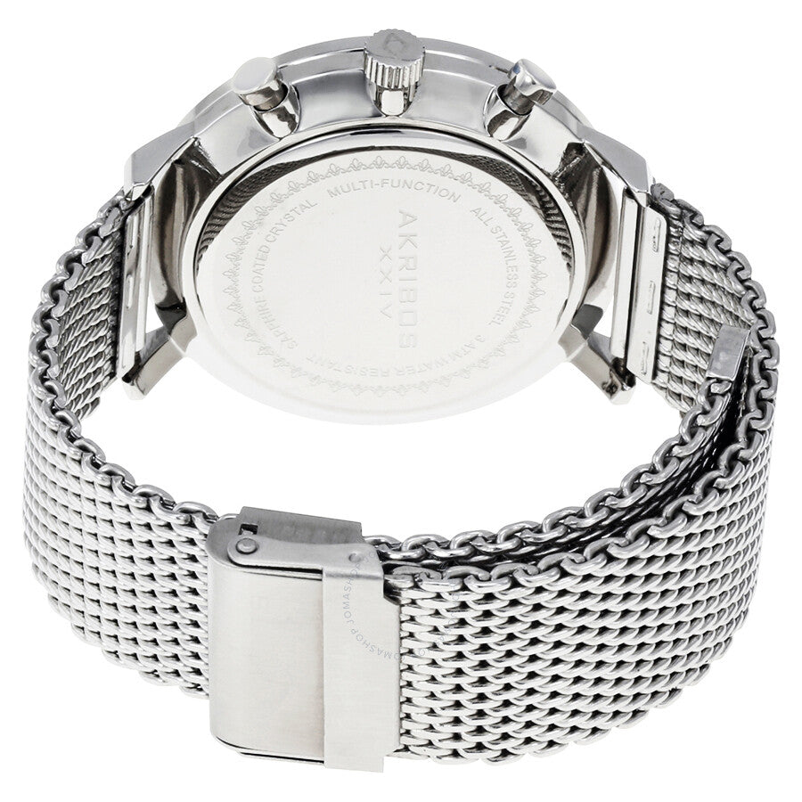 Akribos XXIV Cream Dial Stainless Steel Men's Watch AK685SS - Dawson Watches #3