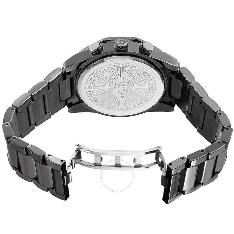 Akribos XXIV Enterprise Quartz Grey Dial Men's Watch P50162 - Dawson Watches #3