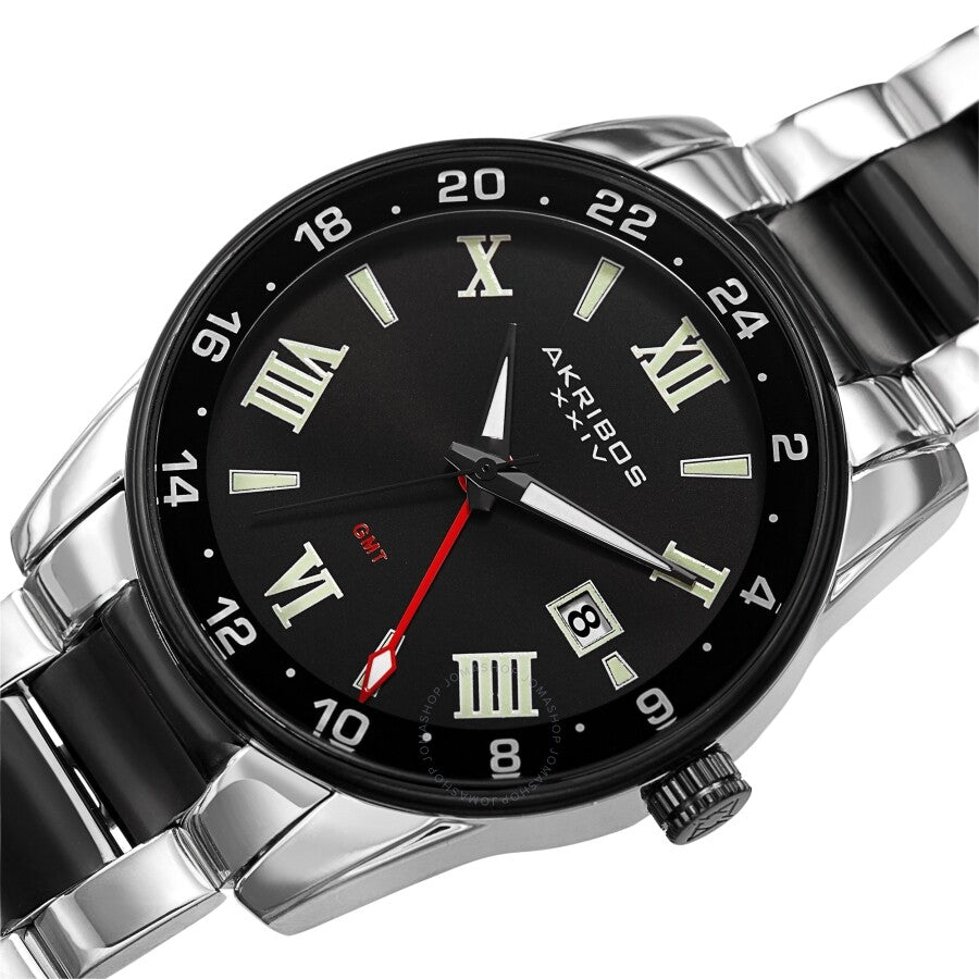 Akribos XXIV Quartz Black Dial Men's Watch AK1055TTB - Dawson Watches #2