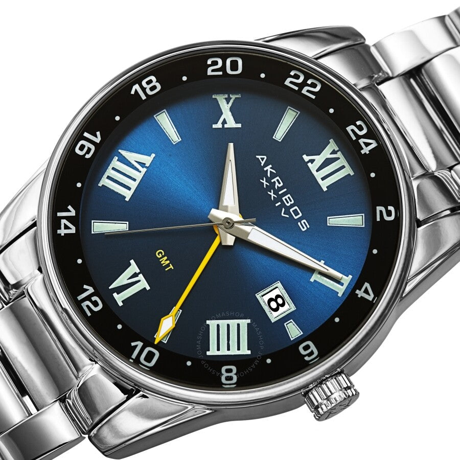 Akribos XXIV Quartz Blue Dial Men's Watch AK1055SSBU - Dawson Watches #2