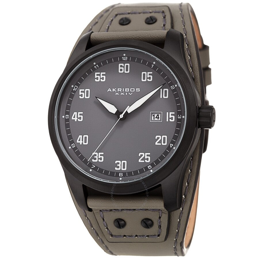Akribos XXIV Quartz Grey Dial Men's Watch AK1024GN - Dawson Watches