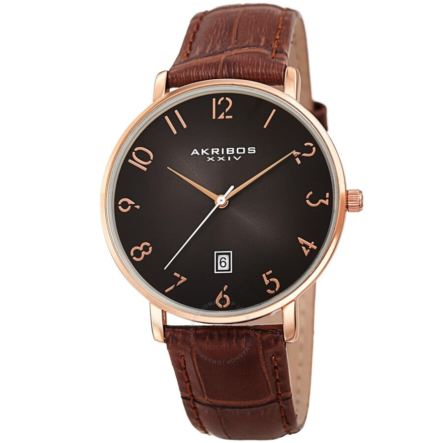 Akribos XXIV Quartz Grey Dial Men's Watch AK1077RG - Dawson Watches