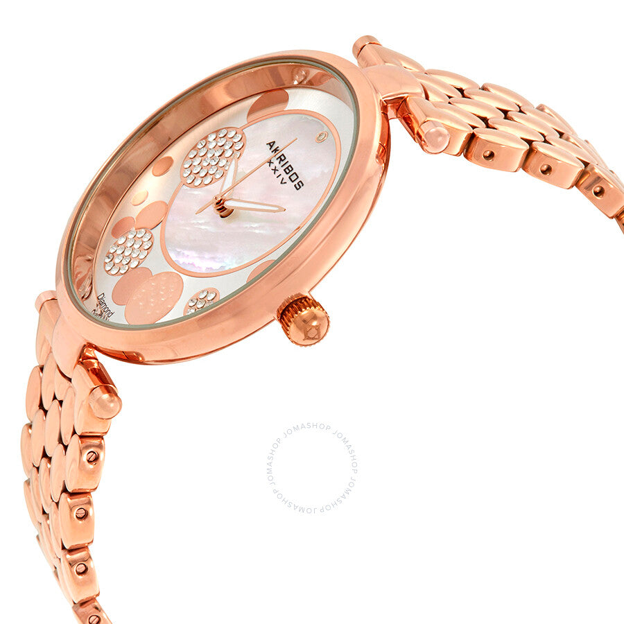 Akribos XXIV Mother of Pearl Dial Ladies Watch AK963RG - Dawson Watches #2