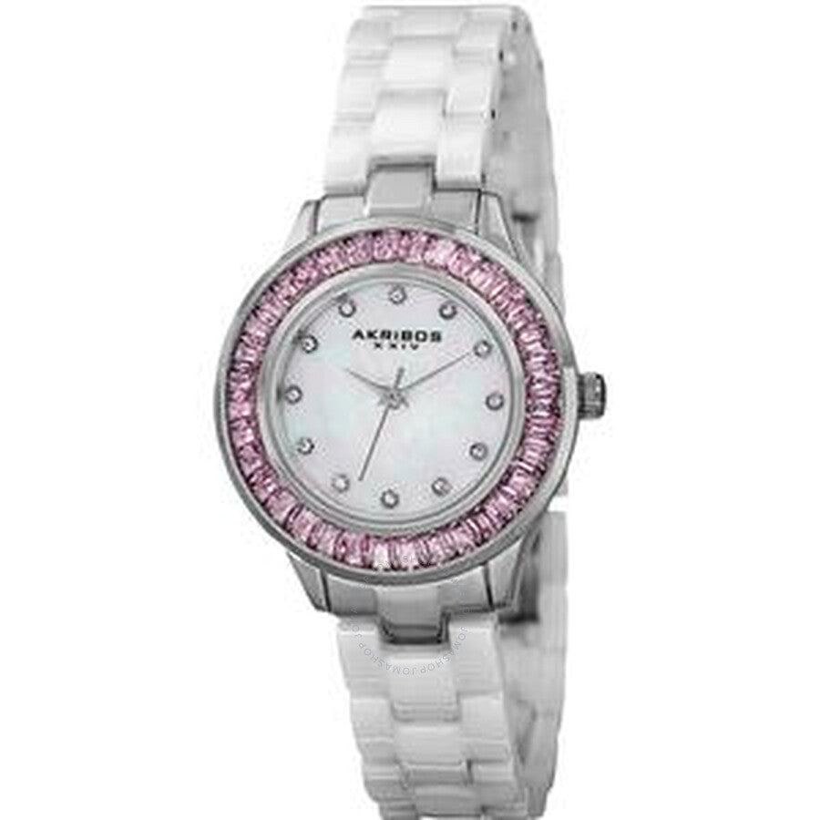 Akribos XXIV Mother of Pearl Dial Quartz Ladies Watch AK781WTP - Dawson Watches
