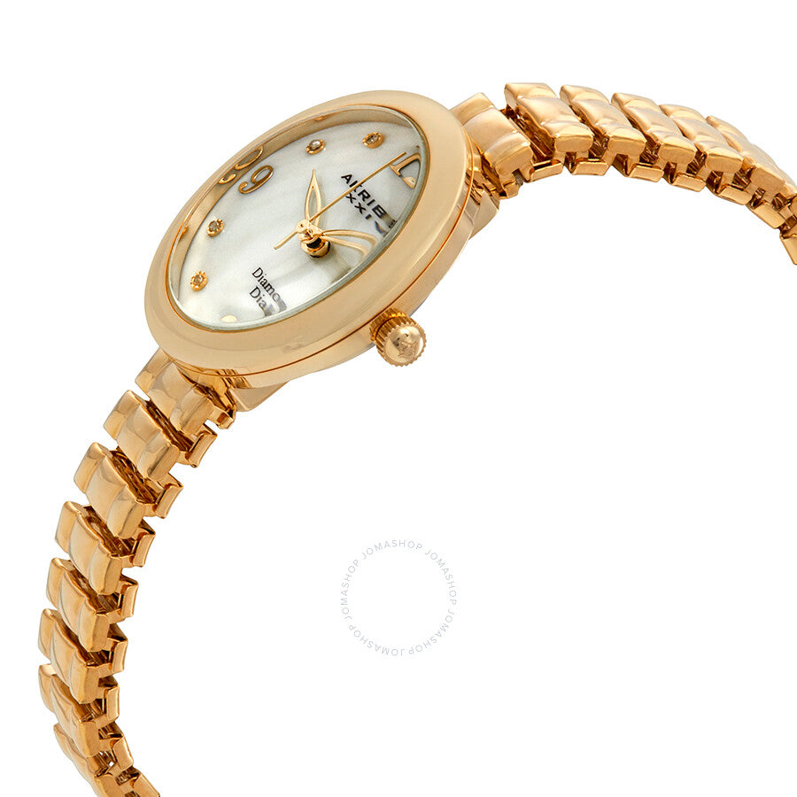 Akribos XXIV Mother of Pearl Dial Yellow Gold-tone Ladies Watch AK765YG - Dawson Watches #2